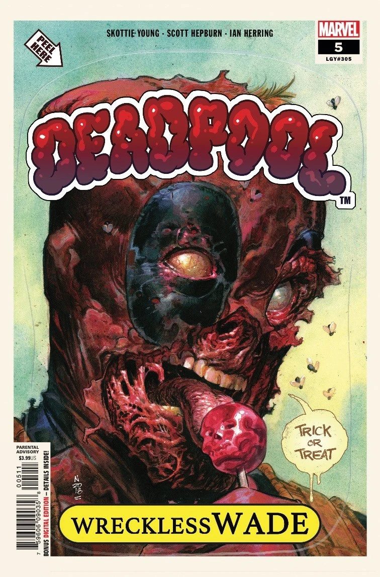 MARVEL COMICS DEADPOOL VOL. 5 ISSUE #5 (GARBAGE PAIL KIDS HOMAGE COVER) (DEC 2018) (📌 CONDITION 9.5)