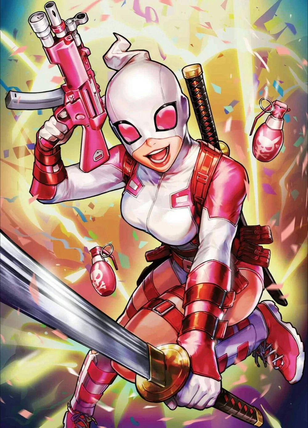 MARVEL COMICS DEADPOOL VOL. 5 ISSUE #5 (SUJIN JO BATTLE LINES / GWEN-POOL VARIANT COVER) (DEC 2018) (📌 CONDITION 9.5)