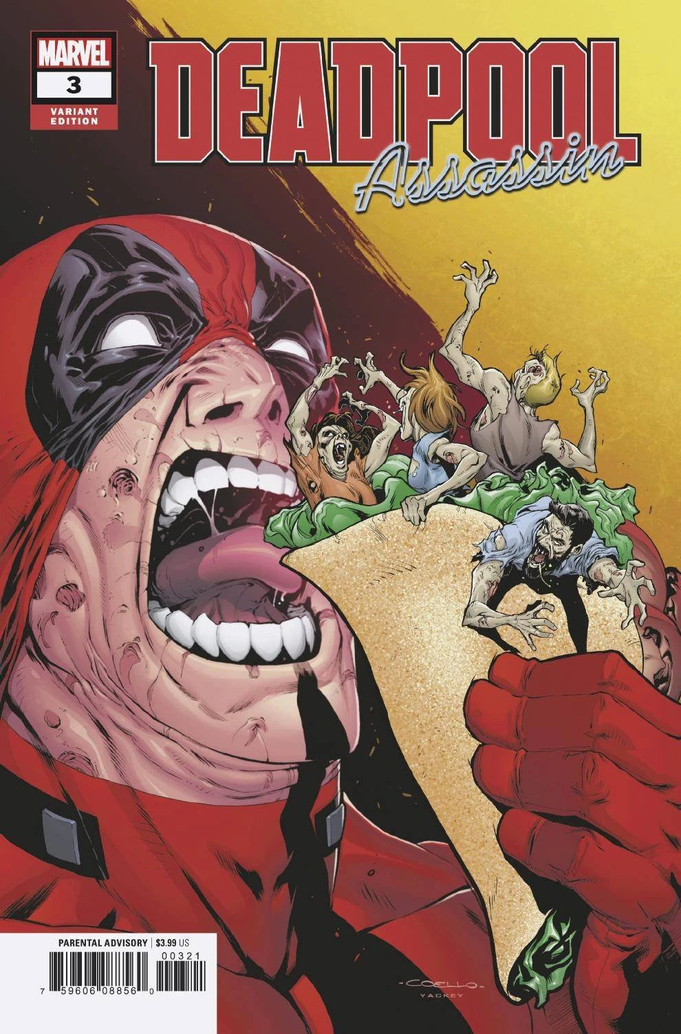 MARVEL COMICS DEADPOOL: ASSASSIN ISSUE #3 (MINI-SERIES) (IBAN COELLO VARIANT COVER) (SEPT 2018) (📌 CONDITION 9.5)