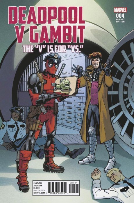 MARVEL COMICS DEADPOOL V GAMBIT ISSUE #4 (SANDY JARRELL VARIANT COVER) (MINI-SERIES) (OCT 2016)