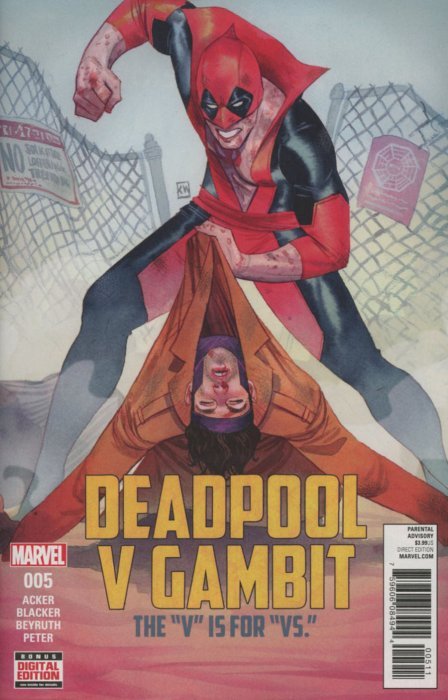 MARVEL COMICS DEADPOOL V GAMBIT ISSUE #5 (MINI-SERIES) (NOV 2016)