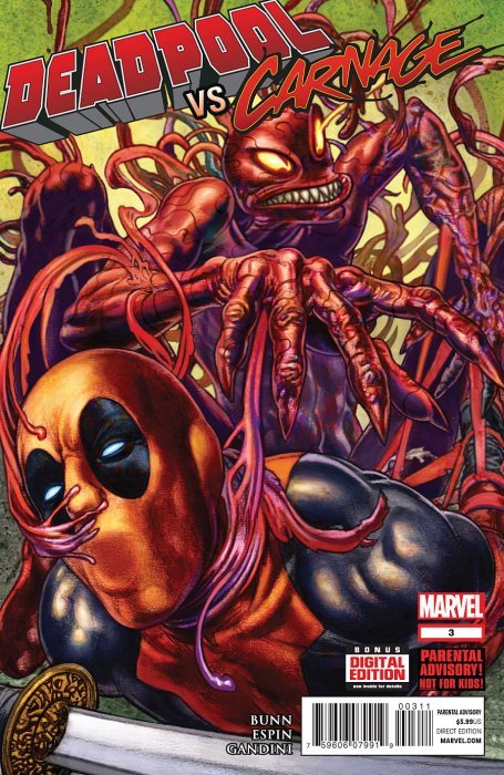 MARVEL COMICS DEADPOOL VS. CARNAGE ISSUE #3 (1ST APPEARANCE OF HYBRID DEADPOOL) (MINI-SERIES) (JULY 2014)