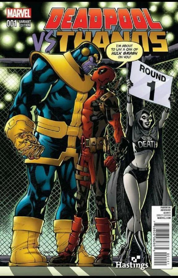 MARVEL COMICS DEADPOOL VS. THANOS ISSUE #1 (MINI-SERIES) (HASTINGS EXCLUSIVE TODD NAUCK VARIANT COVER) (NOV 2015) (📌 CONDITION 8.5/9.0)