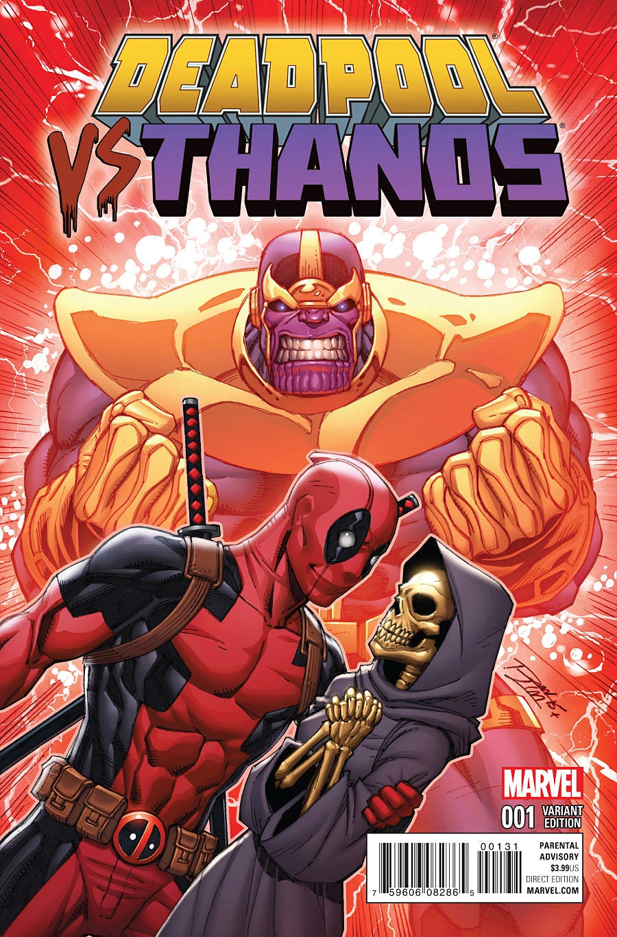 MARVEL COMICS DEADPOOL VS. THANOS ISSUE #1 (MINI-SERIES) (RON LIM VARIANT COVER) (NOV 2015) (📌 CONDITION 8.5/9.0)