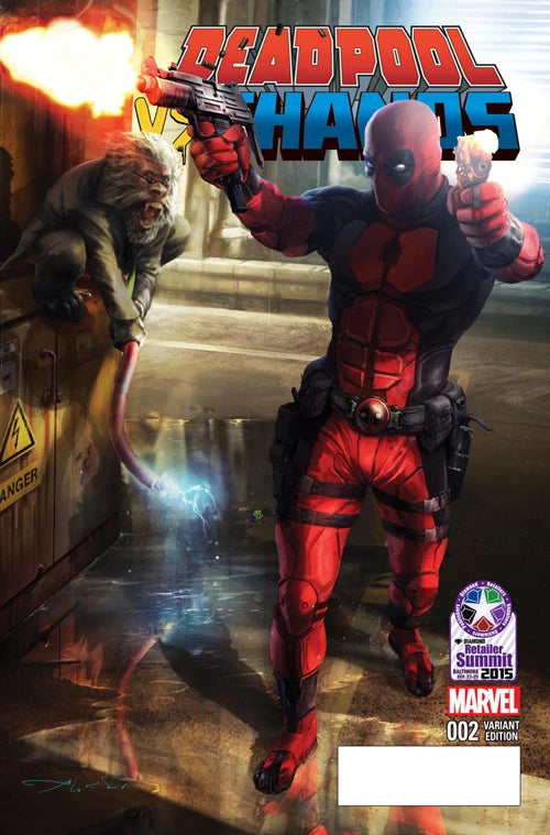 MARVEL COMICS DEADPOOL VS. THANOS ISSUE #2 (MINI-SERIES) (TRADD MOORE RETAILER SUMMIT 2015 PREVIEWS EXCLUSIVE VARIANT COVER) (NOV 2015) (📌 CONDITION 8.5/9.0)