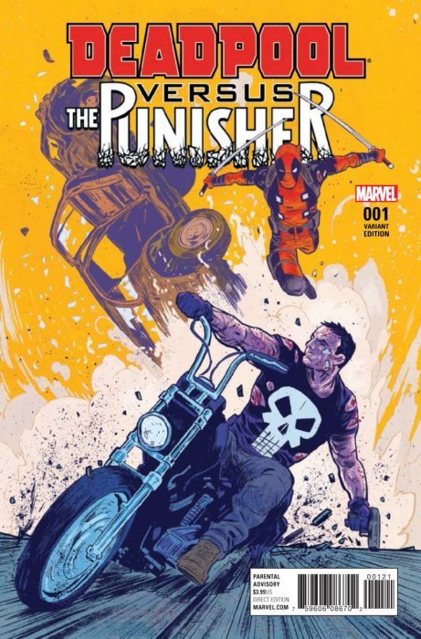 MARVEL COMICS DEADPOOL VS THE PUNISHER ISSUE #1 (MICHAEL WALSH VARIANT COVER) (MINI-SERIES) (JUNE 2017)