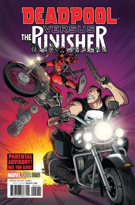 MARVEL COMICS DEADPOOL VS THE PUNISHER ISSUE #2 (SALVADOR ESPIN VARIANT COVER) (MINI-SERIES) (JUNE 2017)