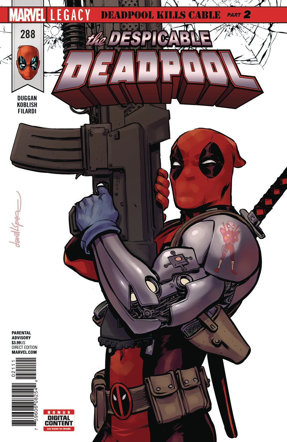 MARVEL COMICS THE DESPICABLE DEADPOOL VOL. 1 ISSUE #288 (DEC 2017) (📌 CONDITION 7.5/8.0)