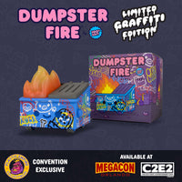 
              100% SOFT VINYL FIGURE DUMPSTER FIRE (LIMITED GRAFFITI EDITION) (PLASTIC EMPIRE / ORLANDO C2E2 MEGA-CON EXCLUSIVE)
            