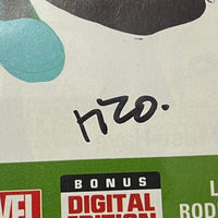 MARVEL COMICS SPIDER-GWEN ISSUE #1 VOL #1 (3RD PRINT / GREEN VARIANT) (SIGNED BY RICO RENZI & ROBBI RODRIGUEZ) (NO COA)  (AUG 2015)