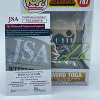 FUNKO POP! ANIMATION MY HERO ACADEMIA: HIMIKO TOGA #787 (AUTOGRAPHED/SIGNED BY LEAH CLARK) (JSA COA)