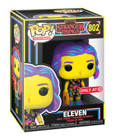 
              FUNKO POP! TELEVISION STRANGER THINGS: ELEVEN IN MALL OUTFIT #802 (BLACKLIGHT) (TARGET EXCLUSIVE STICKER)
            
