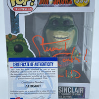 FUNKO POP! TELEVISION DINOSAURS: EARL SINCLAIR #959 (AUTOGRAPHED/SIGNED BY STUART PINKIN) (PSA COA)