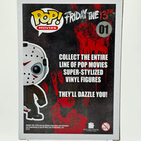 FUNKO POP! MOVIES FRIDAY THE 13TH: GLOW JASON VOORHEES #01 (BLUE GLOW CHASE) (ERROR CHASE STICKER RELEASE) (JJL 161214) (📌 CONDITION 8.5/9.0)