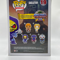 FUNKO POP! TELEVISION MASTERS OF THE UNIVERSE: DISCO SKELETOR #19 (METALLIC) (LE 480) (2013 SDCC EXCLUSIVE STICKER) (SIGNED/AUTOGRAPHED BY ALAN OPPENHEIMER)