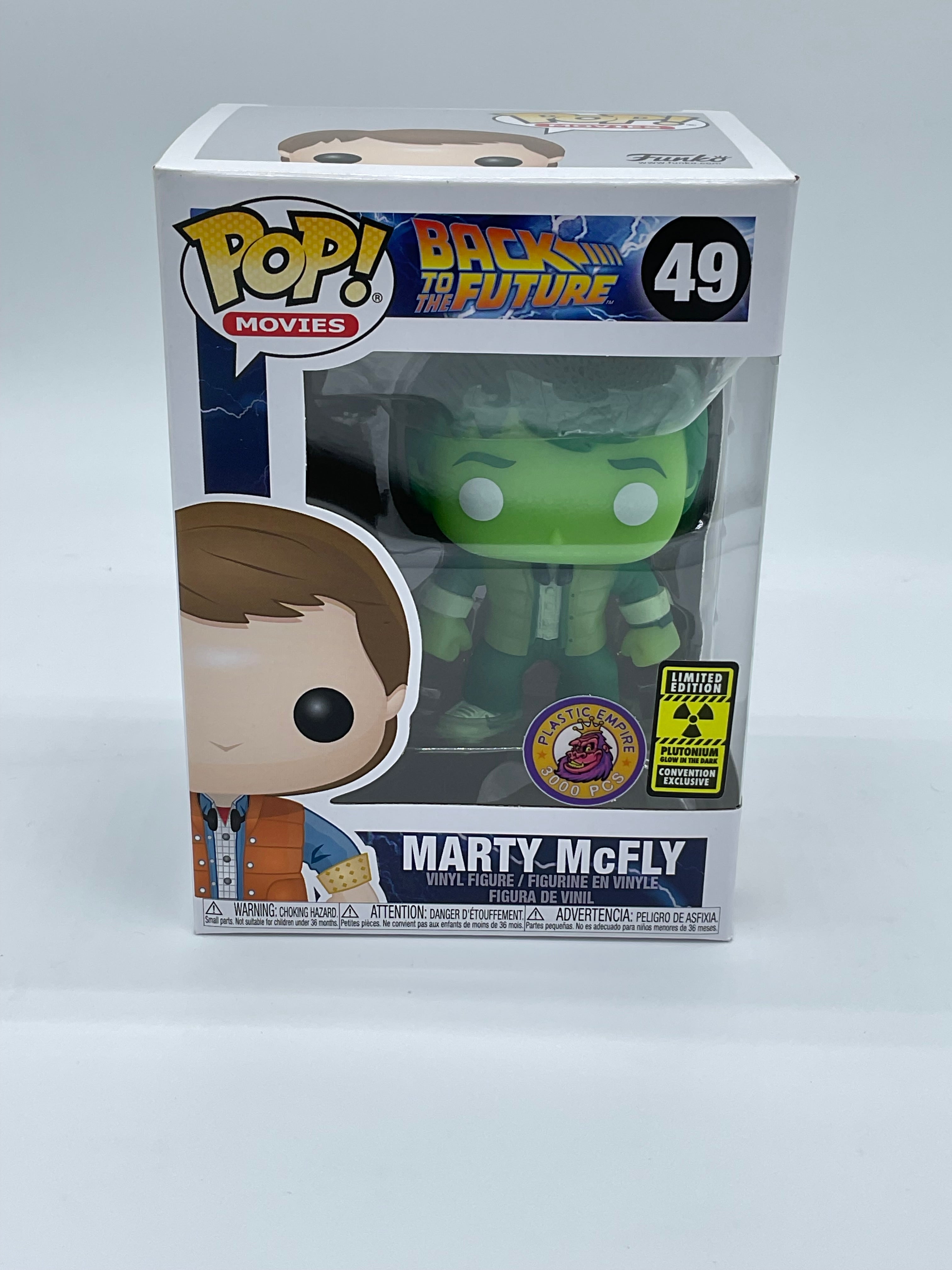 Funko Pop Movies Back to the Future Marty McFly Radiation 2019 NYCC popular Exclusive