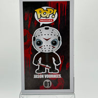 FUNKO POP! MOVIES FRIDAY THE 13TH: GLOW JASON VOORHEES #01 (BLUE GLOW CHASE) (ERROR CHASE STICKER RELEASE) (JJL 161214) (📌 CONDITION 8.5/9.0)