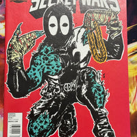 MARVEL COMICS DEADPOOL'S SECRET SECRET WARS ISSUE #1 (NICK GANZIN ALBUM ARTIST VARIANT COVER) (MINI SERIES) (JULY 2015)