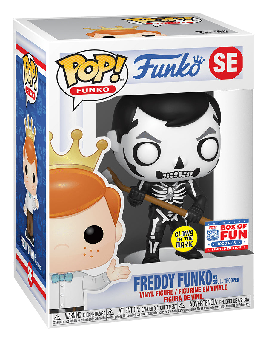 FUNKO POP! GAMES FORTNITE: FREDDY FUNKO AS SKULL TROOPER #SE (GLOW) (LE 1000) (2021 BOX OF FUN EXCLUSIVE STICKER)