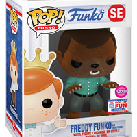 FUNKO POP! FREDDY FUNKO: FREDDY FUNKO AS WOLFMAN #SE (FLOCKED) (LE 1000) (2021 BOX OF FUN EXCLUSIVE STICKER)