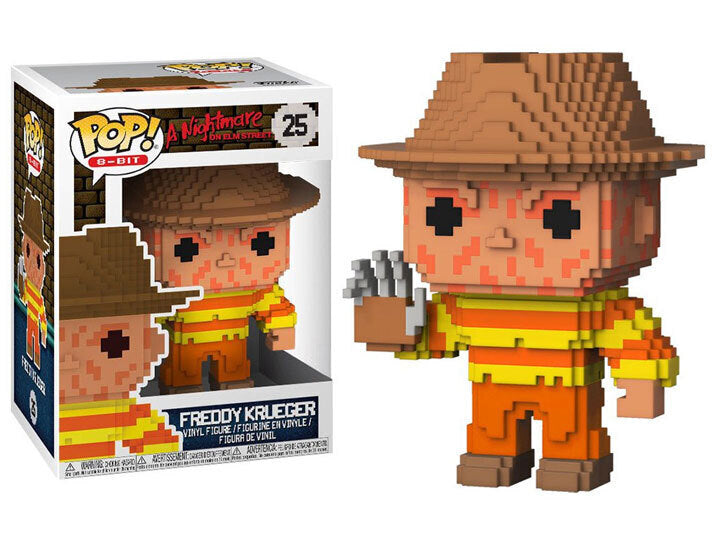 FUNKO POP! MOVIES A NIGHTMARE ON ELM STREET: NES COLORS FREDDY KRUEGER (8-BIT) #25 (GAMESTOP EXCLUSIVE STICKER) (📌 CONDITION 8.5)