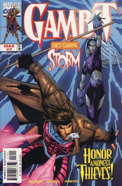 MARVEL COMICS GAMBIT VOL 3 ISSUE #2 (1 IN 4 VARIANT COVER) (MAR 1999) (📌 CONDITION 8.5/9.0)