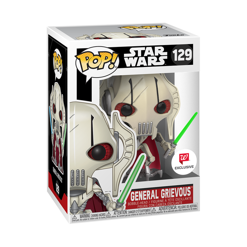 FUNKO POP! STAR WARS GENERAL GRIEVOUS #129 (2023 RELEASE) (WALGREENS EXCLUSIVE STICKER)