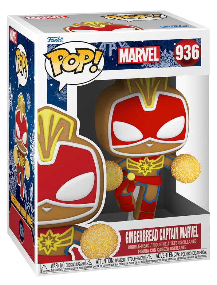 FUNKO POP! MARVEL GINGERBREAD CAPTAIN MARVEL #936