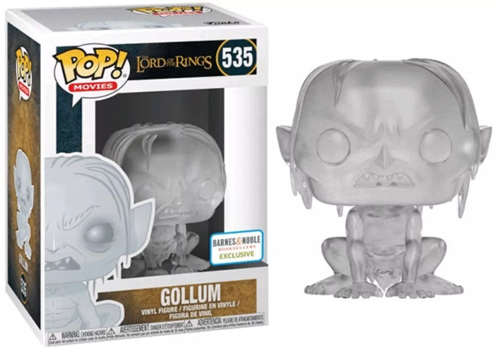 FUNKO POP! MOVIES THE LORD OF THE RINGS: INVISIBLE GOLLUM (CROUCHED) #535 (BARNES AND NOBLE EXCLUSIVE STICKER)