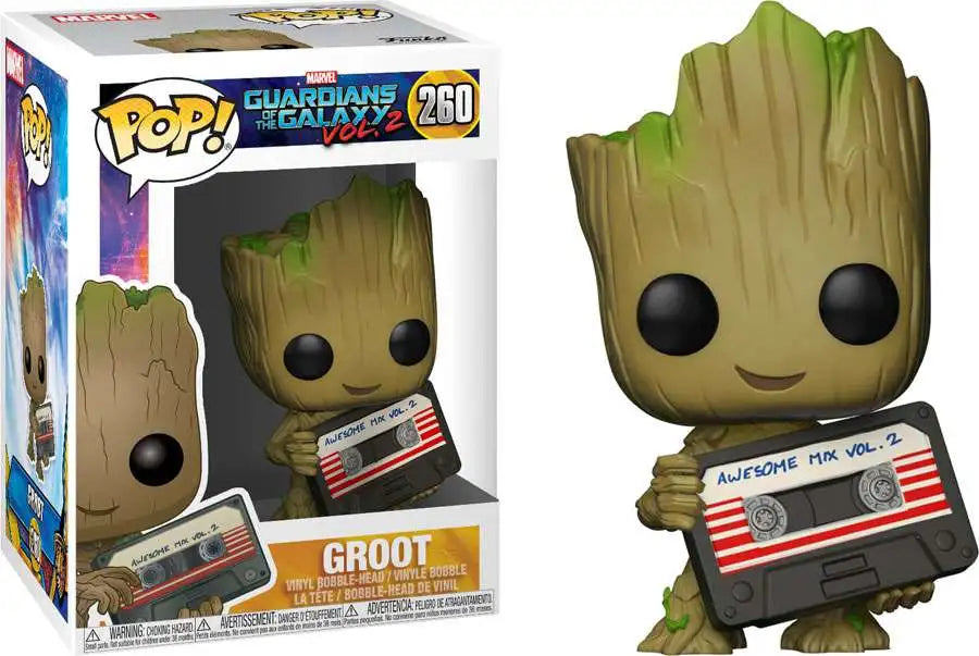 FUNKO POP! MARVEL GUARDIANS OF THE GALAXY VOL 2: GROOT #260 (MARVEL COLLECTOR CORPS EXCLUSIVE STICKER)