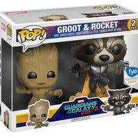 FUNKO POP! MARVEL GUARDIANS OF THE GALAXY VOL 2: GROOT & ROCKET (2-PACK) (F.Y.E. EXCLUSIVE STICKER)