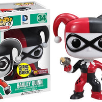 FUNKO POP! DC HEROES GLOW HARLEY QUINN #34 (2014 RELEASE / LARGE GLOW STICKER) (PREVIEWS EXCLUSIVE STICKER)