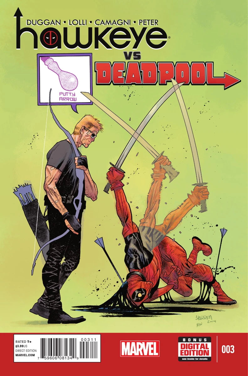 MARVEL COMICS HAWKEYE VS DEADPOOL ISSUE #3 (MINI-SERIES) (FEB 2015) (📌 CONDITION 8.5/9.0)