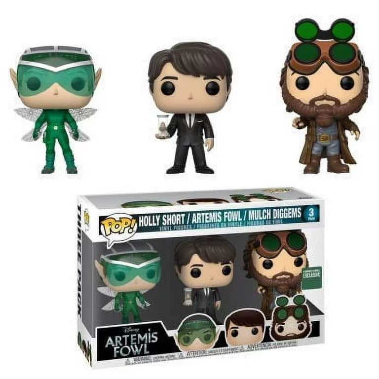 FUNKO POP! DISNEY ARTEMIS FOWL: HOLLY SHORT / ARTEMIS FOWL / MULCH DIGGEMS (3-PACK) (BARNES AND NOBLE EXCLUSIVE STICKER)