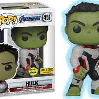 FUNKO POP! MARVEL AVENGERS: HULK IN QUANTUM REALM SUIT #451 (GLOW) (HOT TOPIC EXCLUSIVE STICKER)