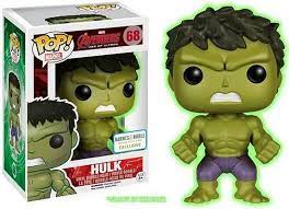 FUNKO POP! MARVEL AVENGERS AGE OF ULTRON: HULK #68 (GLOW) (BARNES AND NOBLE EXCLUSIVE STICKER)