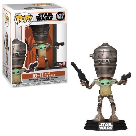 IG-11 WITH THE CHILD #427 (GAMESTOP EXCLUSIVE STICKER) (STAR WARS) FUNKO POP