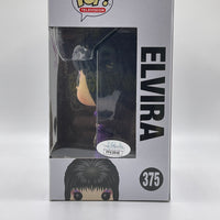 FUNKO POP! TELEVISION MISTRESS OF THE DARK: ELVIRA #375 (LE 2500) (DIAMOND/PURPLE DRESS) (AUTOGRAPHED/SIGNED BY CASSANDRA PETERSON) (JSA COA) (2019 SPOOKY EMPIRE EXCLUSIVE STICKER)