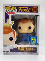 
              FUNKO POP! FREDDY FUNKO: FREDDY FUNKO AS CHUCKY #SE (LE 5000) (2019 BOX OF FUN EXCLUSIVE STICKER)
            