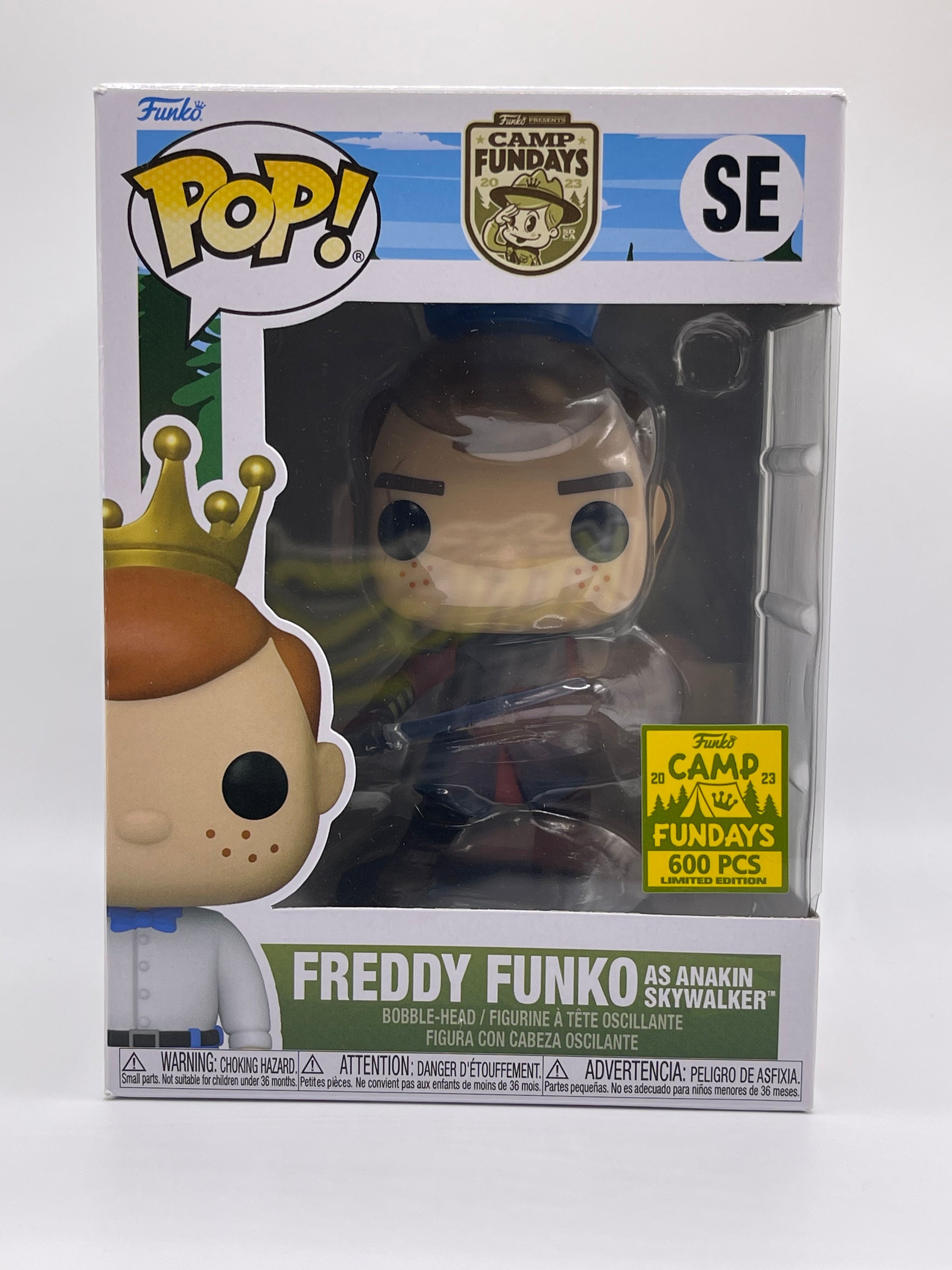 Funko POP! Camp Fundays Exclusive Freddy Funko as Anakin top Skywalker GITD LE 250