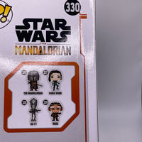 FUNKO POP! STAR WARS THE MANDALORIAN W/ PISTOL #330 (2019 FALL CONVENTION STICKER)