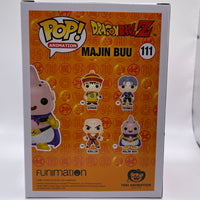 FUNKO POP! ANIMATION DRAGON BALL Z: MAJIN BUU #111 (CHOCOLATE) (CONVENTION EXCLUSIVE STICKER) (SIGNED BY JOSH MARTIN) (NO COA)