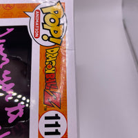 FUNKO POP! ANIMATION DRAGON BALL Z: MAJIN BUU #111 (CHOCOLATE) (CONVENTION EXCLUSIVE STICKER) (SIGNED BY JOSH MARTIN) (NO COA)