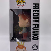 FUNKO POP! FREDDY FUNKO: FREDDY FUNKO HOLDING FISH #SE (BROWN PANTS) (LE 1,000) (2019 ECCC EXCLUSIVE STICKER)