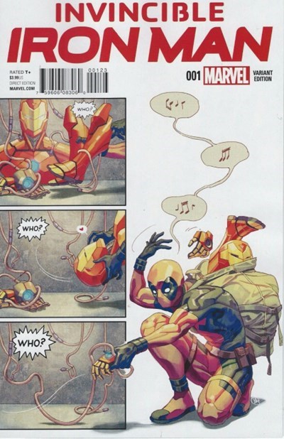 MARVEL COMICS INVINCIBLE IRON MAN VOL. 2 ISSUE #1 (YASMINE PUTRI PARTY TALES OF SUSPENSE #39 HOMAGE VARIANT COVER) (DIRECT EDITION) (DEC 2015) (📌 CONDITION 9.5)