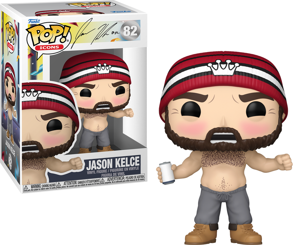 FUNKO POP! ICONS NFL FOOTBALL PHILADELPHIA EAGLES: JASON KELCE (SHIRTLESS) #82