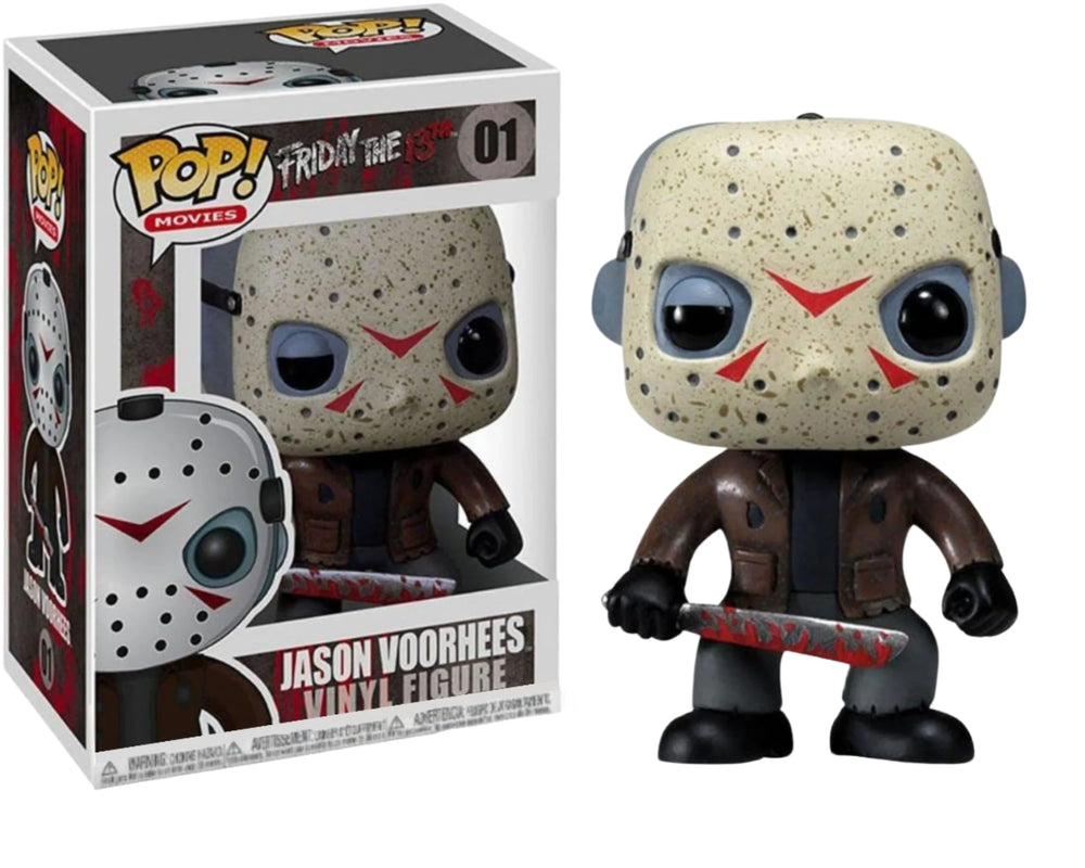 FUNKO POP! MOVIES FRIDAY THE 13TH: JASON VOORHEES #01 (2ND RELEASE / SMALL FONT) (📌 CONDITION 9.5)