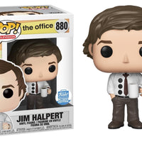 FUNKO POP! TELEVISION THE OFFICE: JIM HALPERT #880 (3-HOLE PUNCH) (FUNKO-SHOP EXCLUSIVE STICKER)