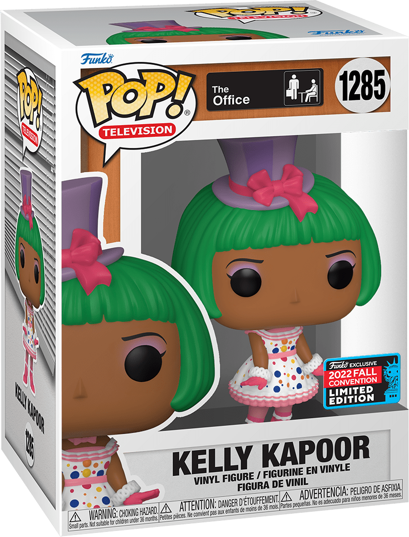 FUNKO POP! TELEVISION THE OFFICE: KELLY KAPOOR #1285 (2022 FALL CONVENTION STICKER)