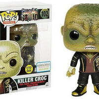 FUNKO POP! DC HEROES SUICIDE SQUAD: GLOW KILLER CROC #102 (BARNES AND NOBLE EXCLUSIVE STICKER)